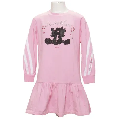 Dress (Pink, White) from Monnalisa Cotton, Elastane