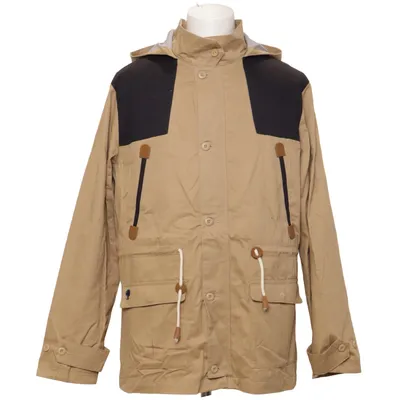 Outdoor jacket (Beige, Black) from Faguo Cotton, Polyester