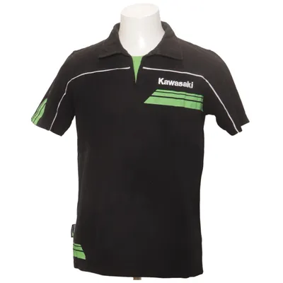 Polo (Noir, Vert, Blanc) de Kawasaki Coton