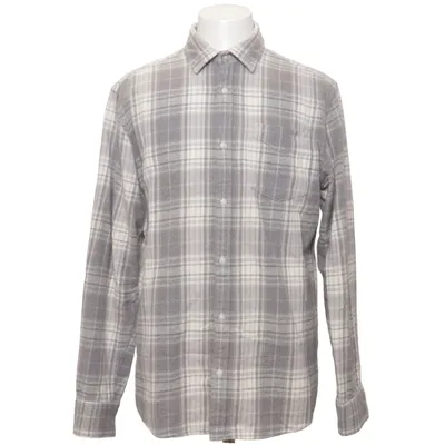 Flanellhemd (Grau, Weiß) von Premium by Jack & Jones Baumwolle
