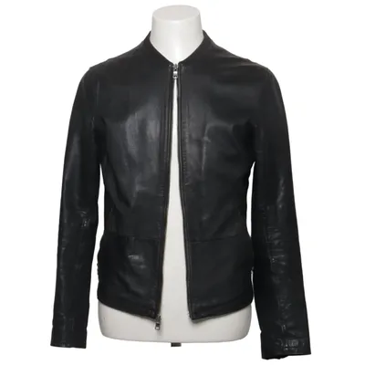 Leren jack (Zwart) van Armani Exchange Leer, Nylon, Polyester