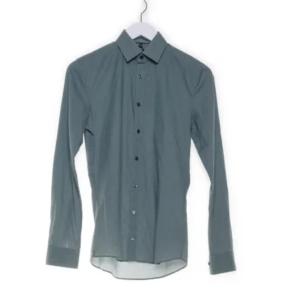 Shirt (Groen, Blauw, Wit) van Olymp Katoen