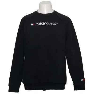 Collegetröja (Svart) från Tommy Sport Bomull, Polyester