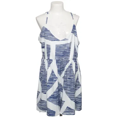Byxdress (Blå, Vit) från Angashion Bomull, Polyester