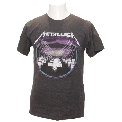T-shirt (Grijs) van Metallica Katoen, Polyester