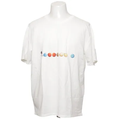 T-shirt (White, Multicolored) from News Polyester
