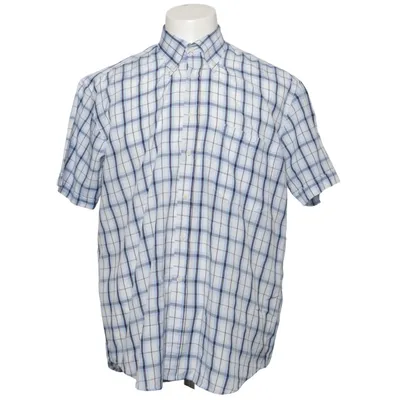 Short sleeve shirt (White, Blue) from Southern Menswear Cotton, Polyester
