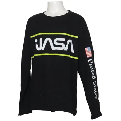 T-shirt à manches longues (Noir, Jaune) de Nasa Coton