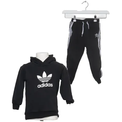 Loungewear (Sort, Hvid) fra Adidas Bomuld, Genanvendt polyester