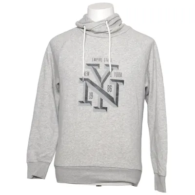 Huvtröja (Grå) från H&M Man Polyester, Bomull, Viskos
