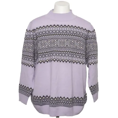 Sweater (Purple, Multicolored) Acrylic