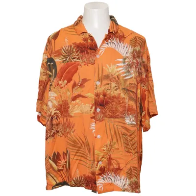 Short sleeve shirt (Multicolored, Orange) from H&M Man Viscose