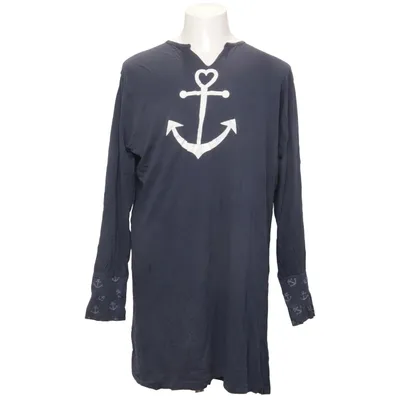 Langærmet t-shirt (Blå) fra Creative Bomuld