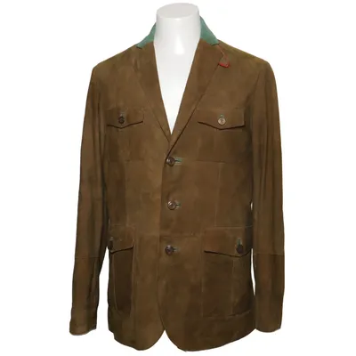 Leather blazer (Brown) from SØR Suede