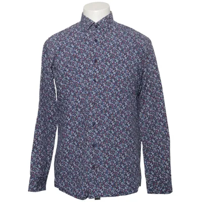 Shirt (Blue, Multicolored) from Eterna Cotton