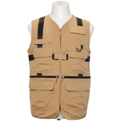 Outer vest (Beige, Black) from Hi-Tec Cotton, Polyamide