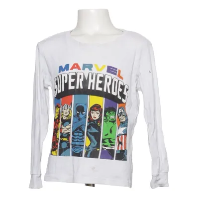 Langærmet t-shirt (Hvid, Flerfarvet) fra H&M x Marvel Bomuld