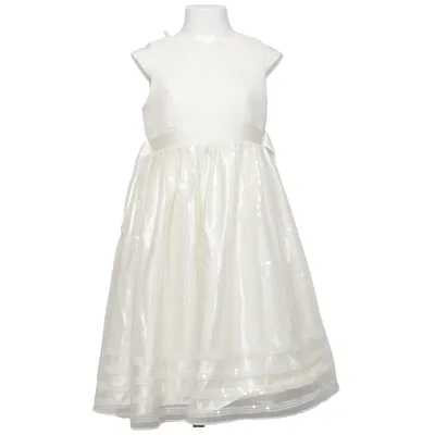 Blomsterpigekjole (Hvid) fra American Princess Polyester