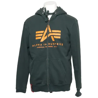 Huvtröja (Grön) från Alpha Industries Bomull, Polyester