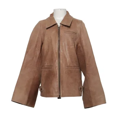 Veste en cuir (Marron) de Bienvenue Sur Terre Cuir, Polyester