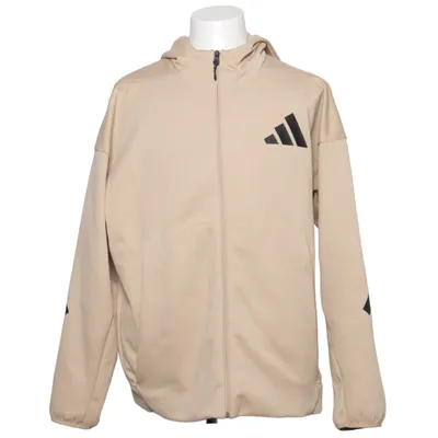 Träningsjacka (Beige, Svart) från Adidas Bomull, Polyester, Ull
