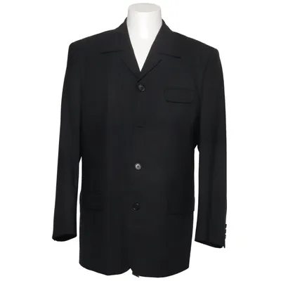 Blazer (Sort) fra Emilio Elastan, Polyester, Viscose, Uld