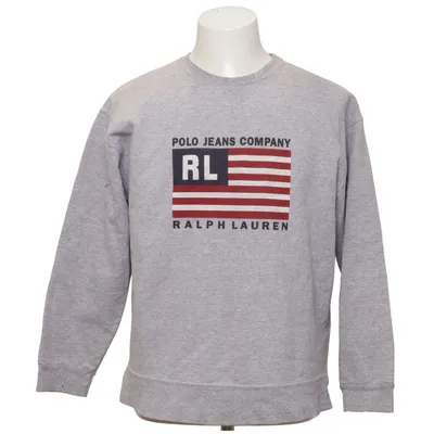 Sweatshirt (Grå) fra Polo Jeans Company Ralph Lauren Bomuld, Polyester