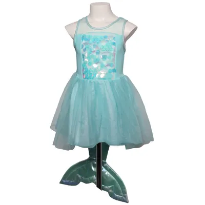 Fancy dress (Blue, Multicolored) from H&M Elastane, Polyester