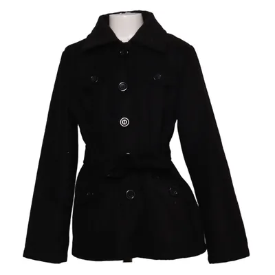 Coat (Black) from Here and There Elastane, Polyester, Viscose
