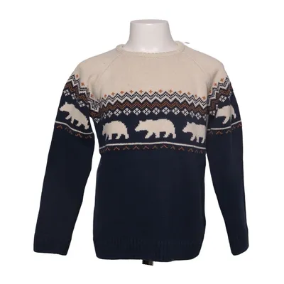 Sweater (Blue, Beige, Multicolored) from Vertbaudet Acrylic, Cotton