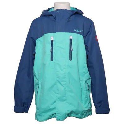 Outdoor jacket (Blue, Green) from Trollkids Polyester