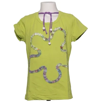 T-shirt (Green, Multicolored) from Cop Copine Cotton, Elastane