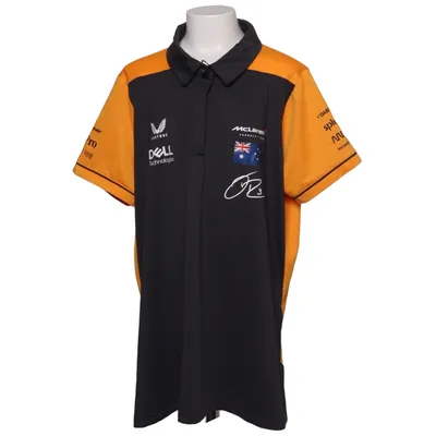 Pikétröja (Orange, Grå) från Castore Elastan, Återvunnen polyester