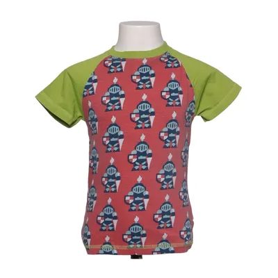 T-shirt (Rød, Grøn, Blå) fra Maxomorra Elastan, Økologisk bomuld