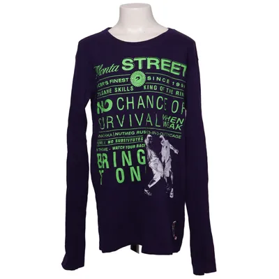 Lange mouwen shirt (Lila, Meerkleurig) van Monta Katoen