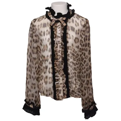 Blus (Beige, Svart) från Roberto Cavalli Bomull