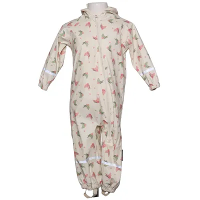 Regnjakke (Hvid, Pink, Grøn) fra Lupilu Polyurethan, Genanvendt polyester