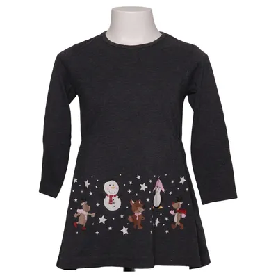 Dress (Gray) from BPC Bonprix Collection Cotton, Polyester