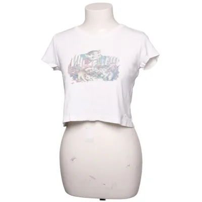 T-shirt (Vit, Flerfärgad) från Brandy Melville Bomull