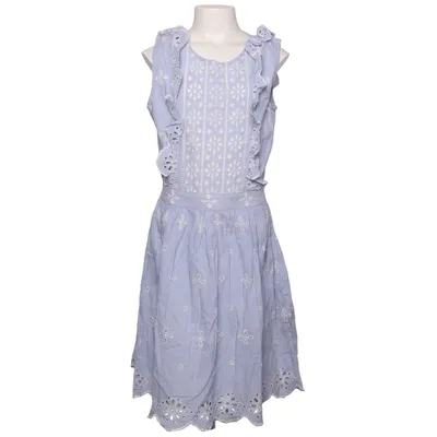 Dress (Blue, White) from River Island Cotton, Polyester