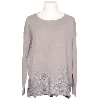 Trui (Grijs) van Luisa Cerano Kasjmier, Merinowol, Polyester, Zijde