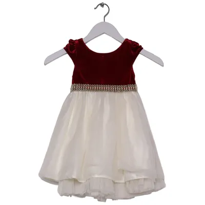 Brudnäbbsklänning (Röd, Vit) från American Princess Elastan, Polyester