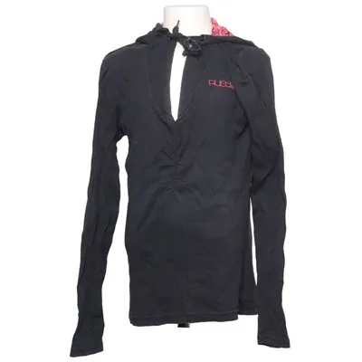 Huvtröja (Svart, Röd) från Rusty Bomull