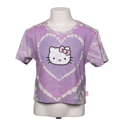T-shirt (Lila, Wit) van Sanrio Katoen, Polyester