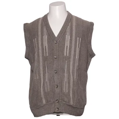 Vest (Gray, White) from Senator Acrylic, Cotton, Polyamide