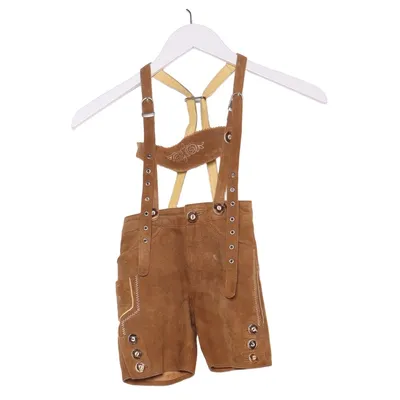 Lädershorts (Brun) från Der Wildschütz Bomull, Skinn
