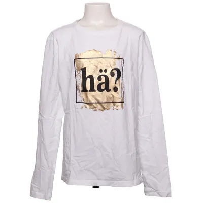 Långärmad t-shirt (Vit, Guldfärgad) från Kids World Bomull