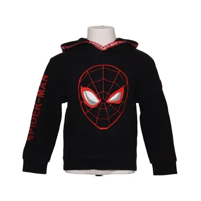 Huvtröja (Svart, Röd) från Marvel Spiderman Bomull, Polyester