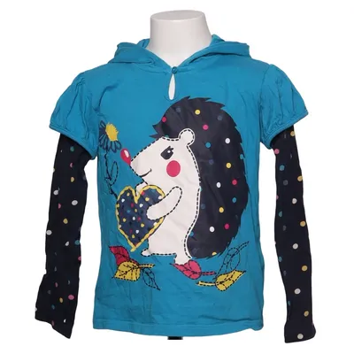 Hoodie (Blue, Multicolored) from BPC Bonprix Collection Cotton