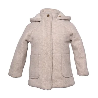 Coat (Beige) from Tapeàl'oeil... Polyester, Wool